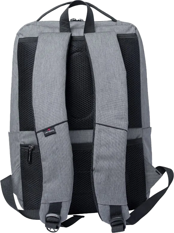 Lavvento Laptop Backpack, 15.6 Inch, Nylon, Light Gray, BG57A
