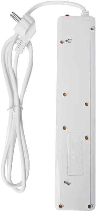E-trian Power Strip, 4 Ports +USB+ Type-C , 16 A, white