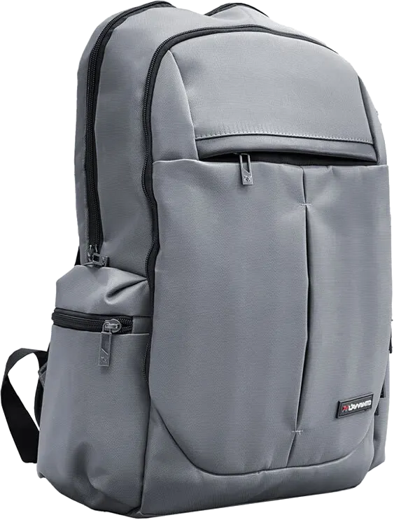 Lavvento Laptop Backpack, 15.6 Inch, Polyester , Light Gray, BG595