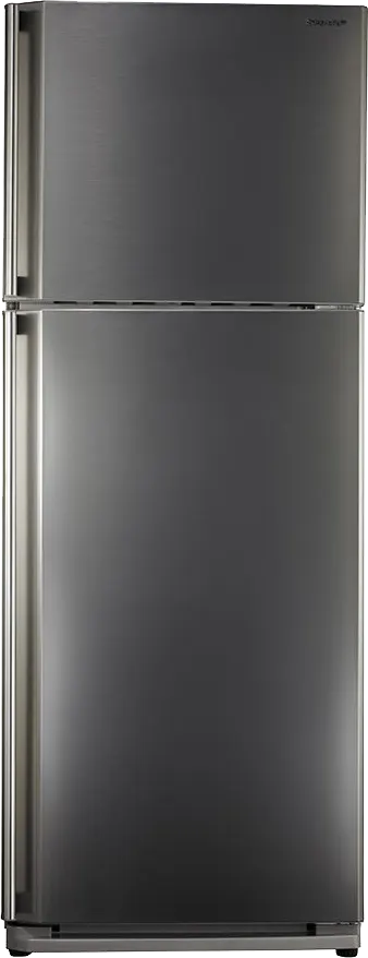 SHARP Refrigerator No Frost, 385 Liter , 2 Doors, Stainless, Silver,  SJ-48C-ST