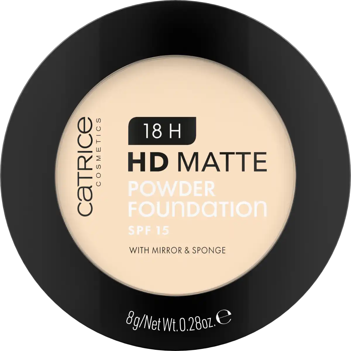 Catrice 18H Hd Matte Powder Foundation, 001C