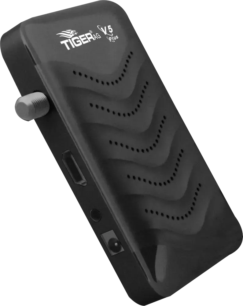 ريسيفر تايجر مينى ، 5000 قناة، دقة HD، أسود، V5 Plus