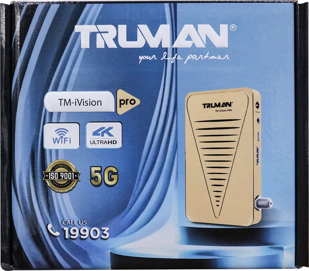 Truman Mini HD Receiver, 8000 Channels, FHD, Beige, TM I vision Pro
