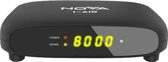 Nova Receiver, 8000 Channels, FHD, Wi-Fi, Black, I Air