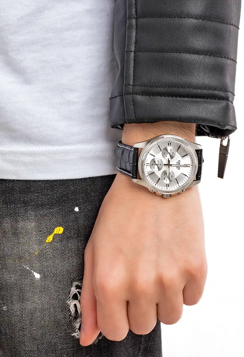Casio Men's Round Shape Leather Strap Analog Wrist Watch, Black , MTP-1375L-7AVDF