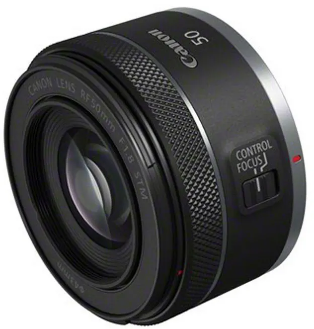 Canon RF 50mm camera lens, F1.8 STM