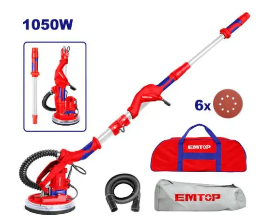 Emtop wall sanding machine, 1050 Watt, 9 inch, EDSD10501