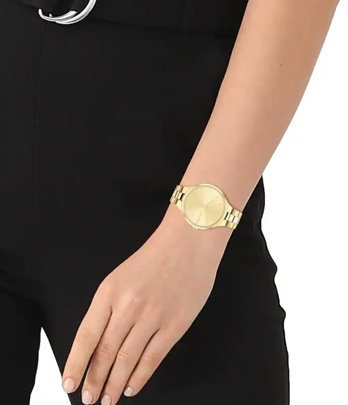 Calvin Klein Women's Watch, Analog, Stainless Steel Strap, Gold, 25200126
