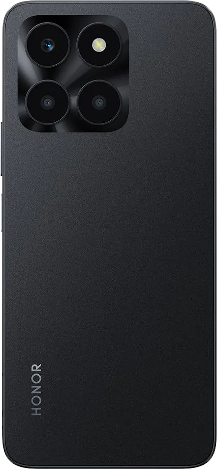 Honor X6A Dual SIM Mobile, 128GB Internal Memory, 4GB RAM, 4G LTE, Midnight Black