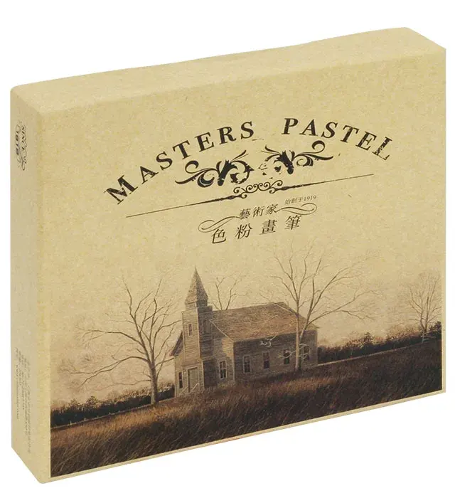 مجموعة ألوان باستيل ماستر زيت،  قصيرة الحجم، 24 لون ، ألوان متعددة