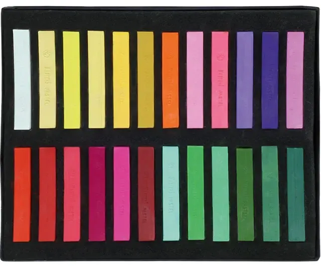 Master Oil Pastel Set, Short Size, 24 Colors, Multiple Colors