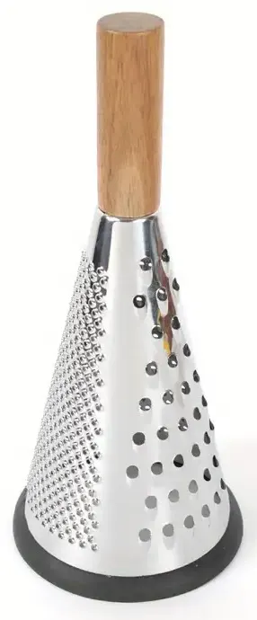 Medium conical grater with wood handle