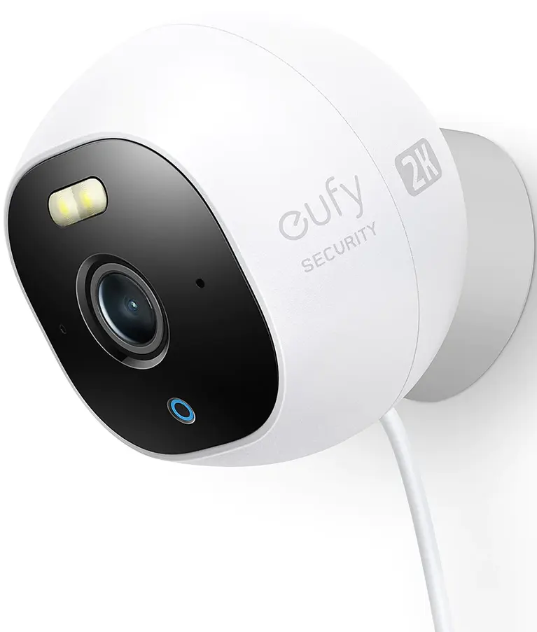 Eufy Security Outdoor Cam Pro 2K Resolution, 32GB SD Card, White, T8441
