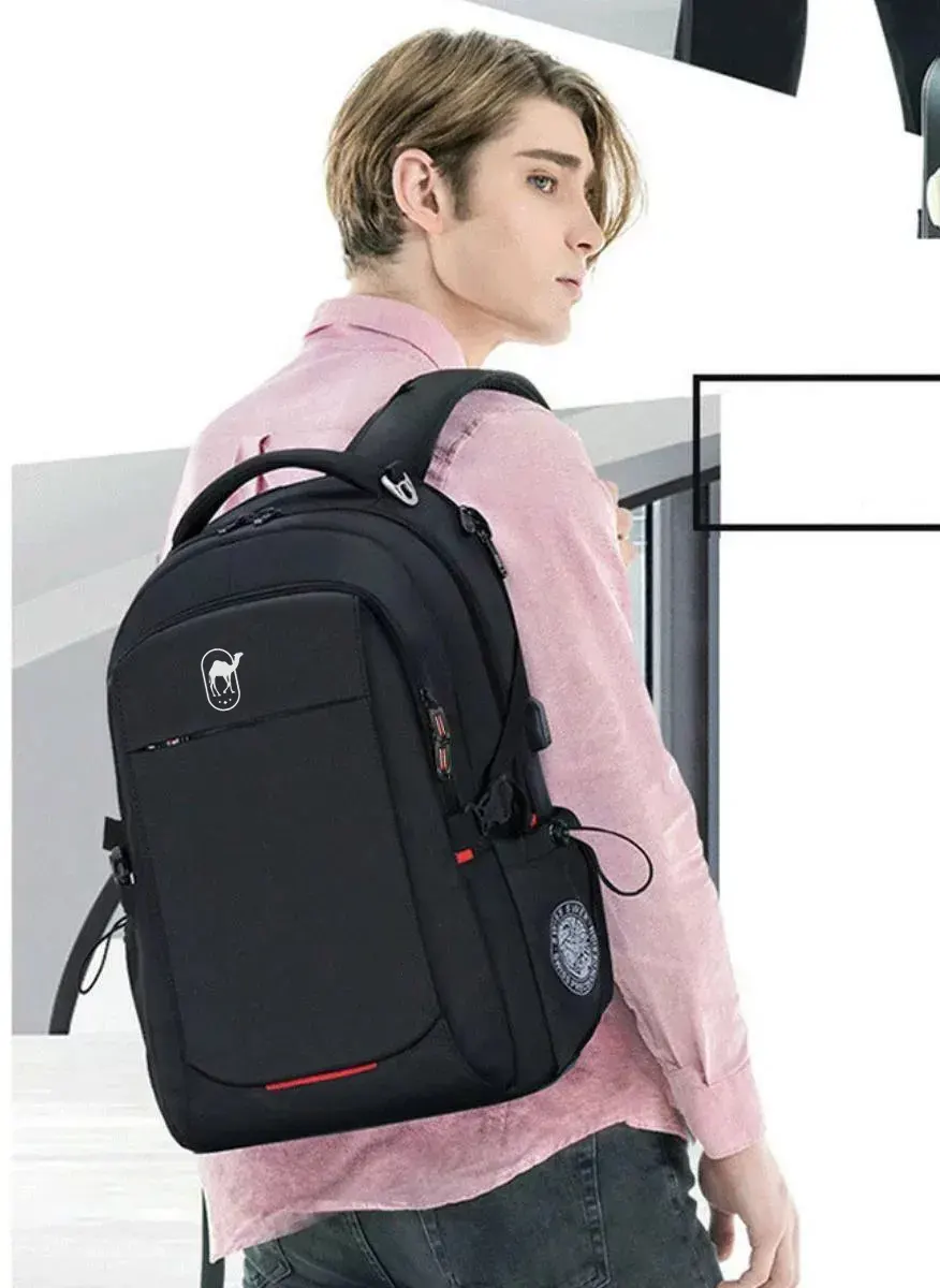 Rahala Laptop Backpack, 15.6 Inch, Polyester ,Black, 00740