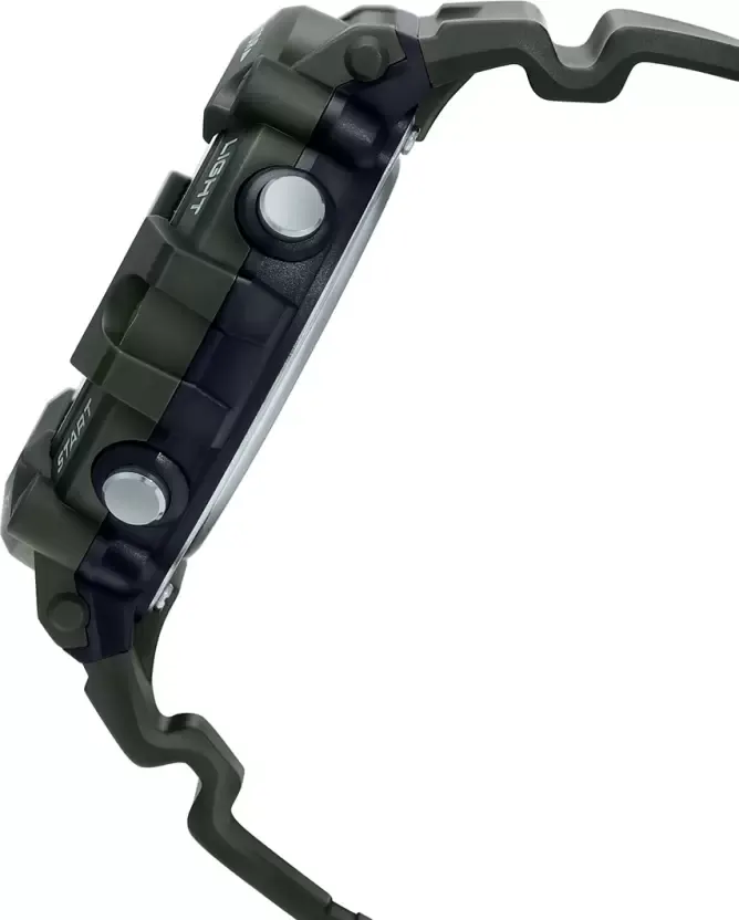 ساعة كاسيو رجالي، رقمية، مقاومة للماء، أخضر غامق AE-1500WHX-3AVDF