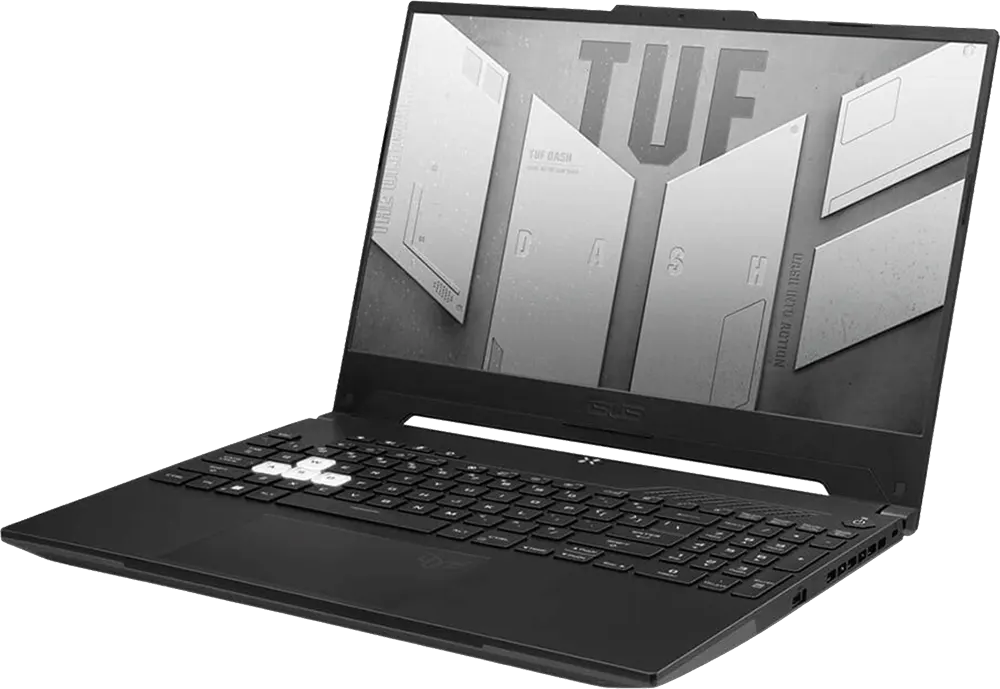 Laptop ASUS TUF Dash Gaming F15 FX517ZM-HN007W Intel Core I7-12650H, 16GB RAM, 512GB SSD Hard Disk, 15.6" FHD Display, NVIDIA® GeForce RTX™ 3060 6GB, Windows 11, Black