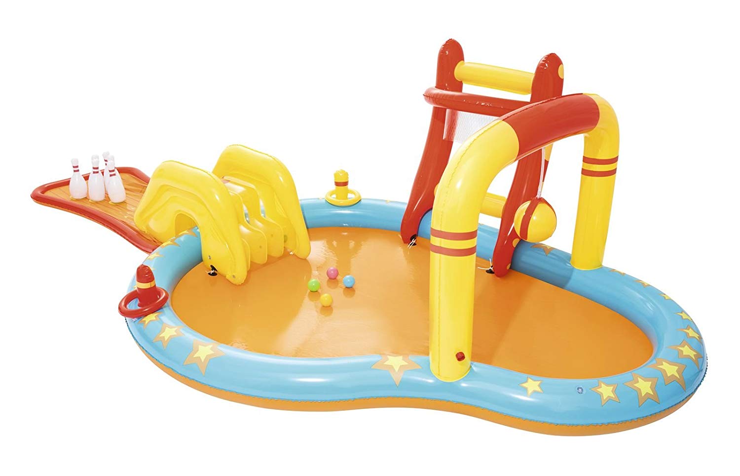 Inflatable kiddie pool for kids with games Bestway 53068