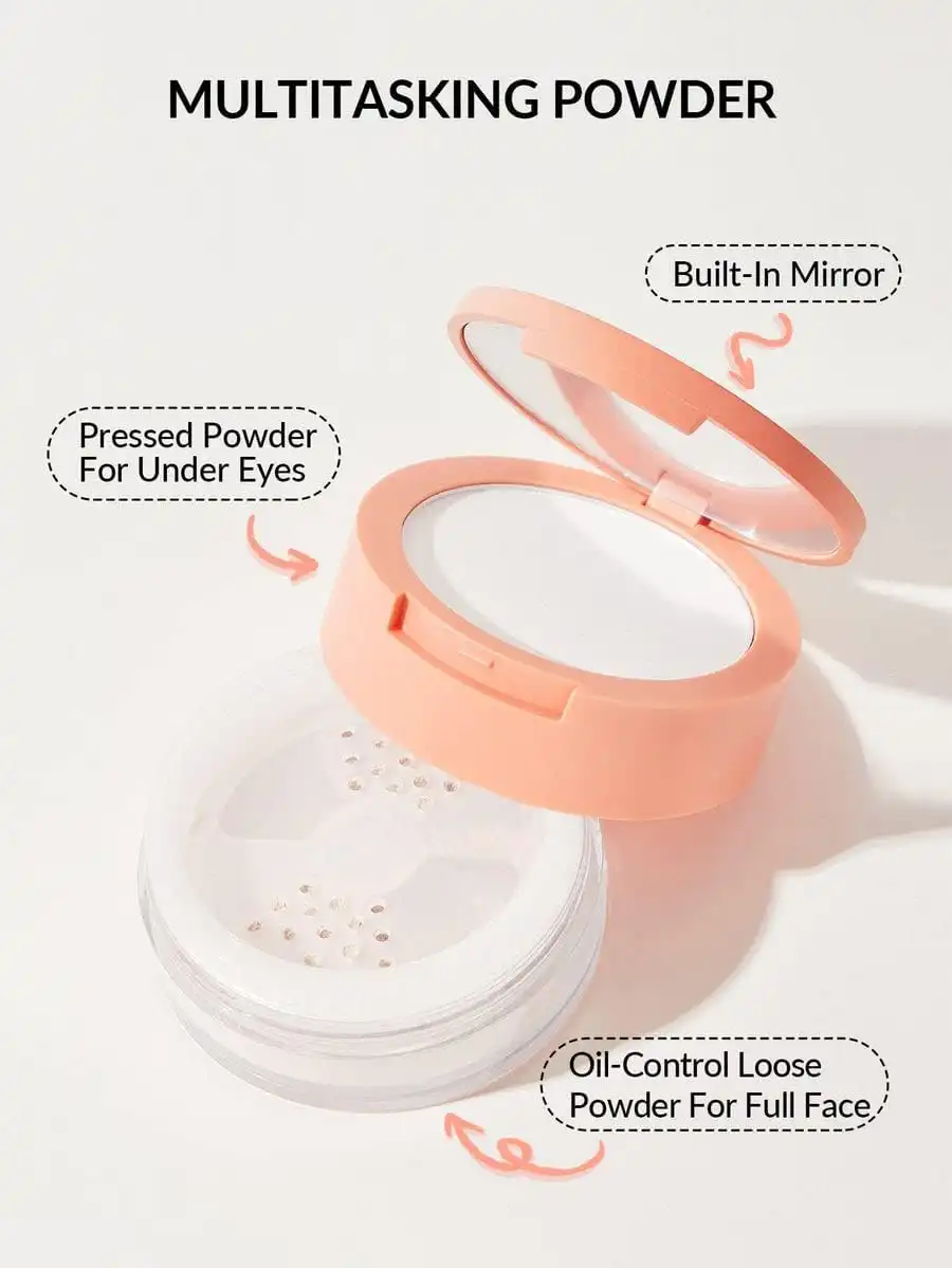 SHEGLAM Insta-Ready Face & Under Eye Setting Powder Duo - Translucent