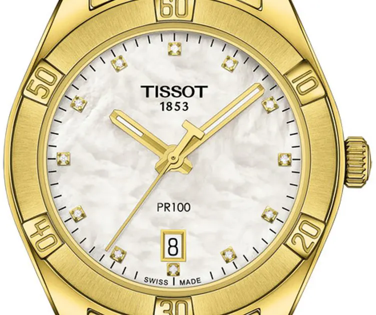 Tissot Watch for Women, Analog, Stainless Steel Strap, Gold, T101-910-33-116-01