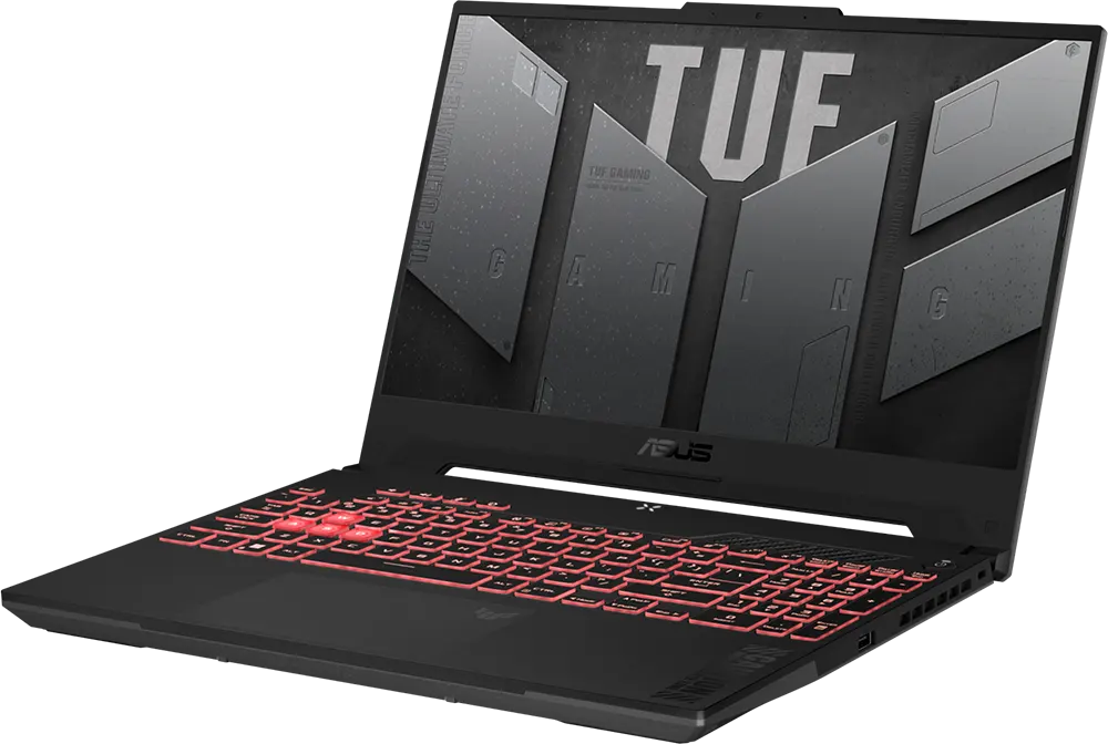 Asus Laptop TUF Gaming A15 FA507NU-LP045W AMD Ryzen 7-7735HS, 16GB RAM, 512GB SSD Hard Disk, NVIDIA GeForce RTX 4050  Graphics Card 6GB , 15.6" FHD Display, Windows 11, Jaeger Gray