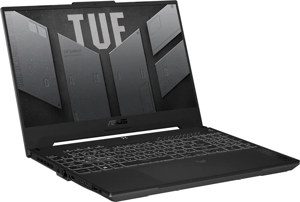 Asus Laptop TUF Gaming A15 FA507NU-LP045W AMD Ryzen 7-7735HS, 16GB RAM, 512GB SSD Hard Disk, NVIDIA GeForce RTX 4050  Graphics Card 6GB , 15.6" FHD Display, Windows 11, Jaeger Gray