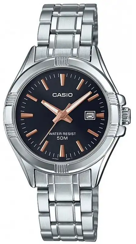 Casio Watch for Women, Analog, Stainless Steel Strap, Silver, LTP-1308D-1A2VDF