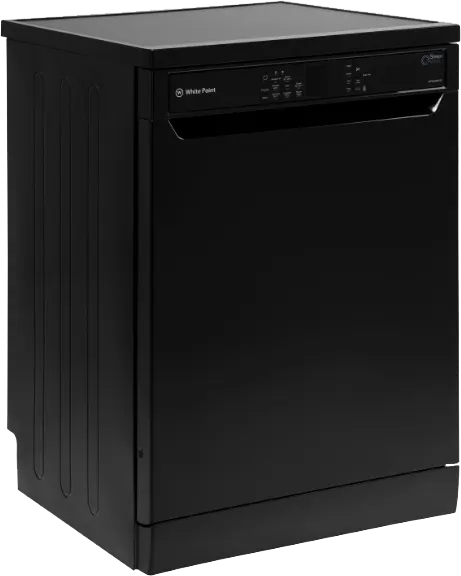 White Point Dishwasher, 60 Cm, 14 Place Setting, 8 Programs, Digital Display, Black, WPD148HDB