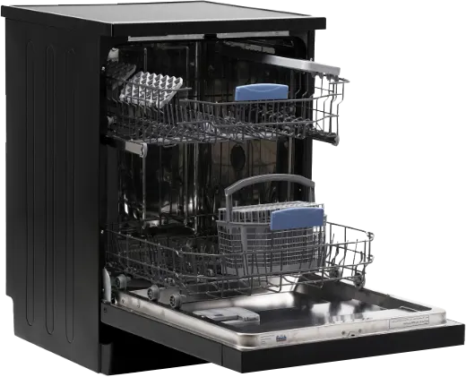 White Point Dishwasher, 60 Cm, 14 Place Setting, 8 Programs, Digital Display, Black, WPD148HDB