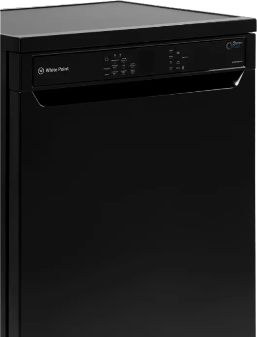 White Point Dishwasher, 60 Cm, 14 Place Setting, 8 Programs, Digital Display, Black, WPD148HDB