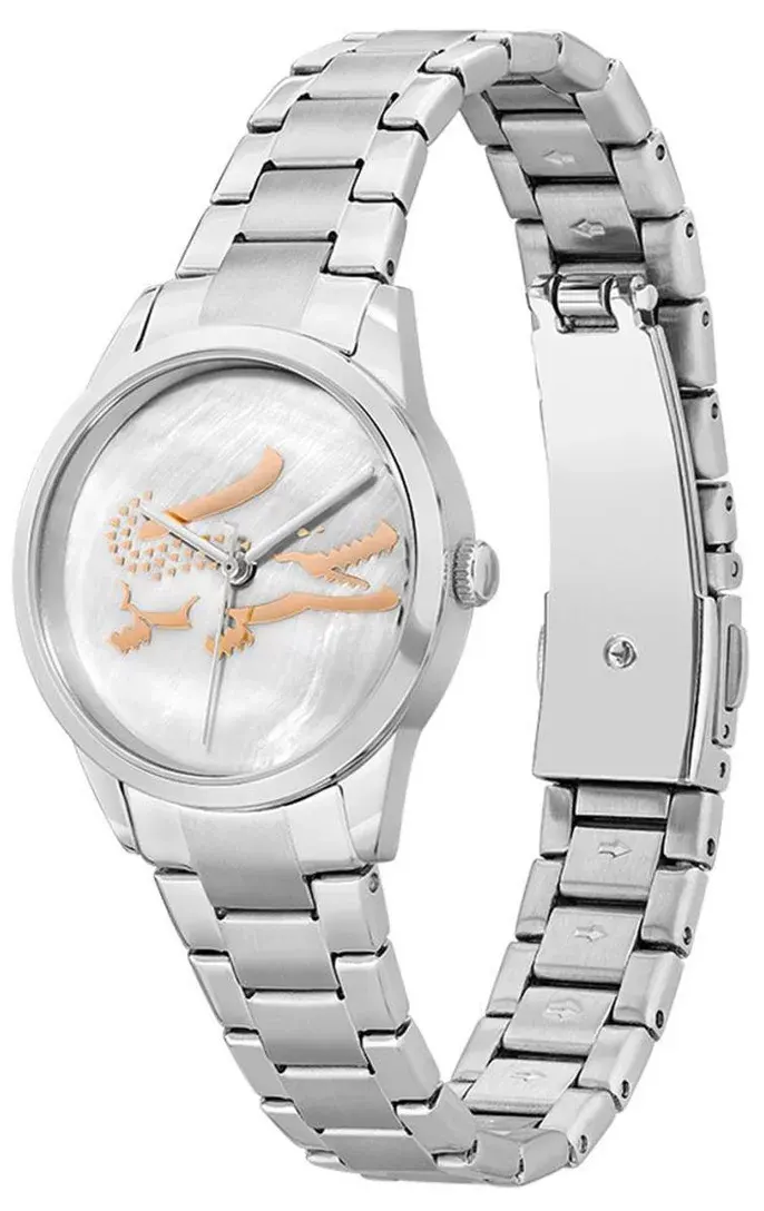 Lacoste Women's Watch, Analog, Stainless Steel Strap, Silver, 2001214