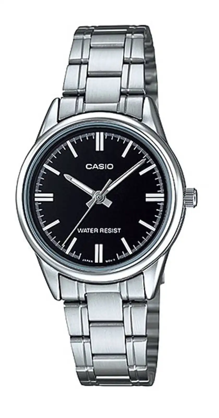 Casio Watch for Women, Analog, Stainless Steel Strap, Silver, LTP-V005D-1AUDF