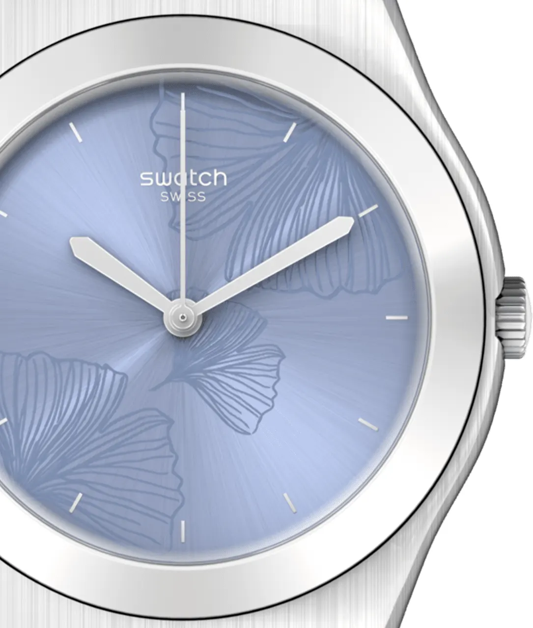 Swatch Women's Watch, Analog, Stainless Steel Strap, Silver, YLS231M