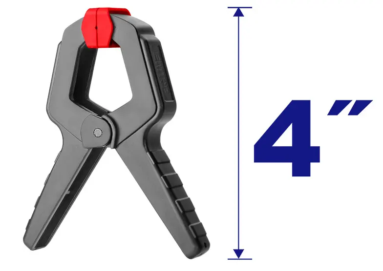 Emtop Plastic Clamp, 4 inch, 50 mm mouth opening, ECLPS0401
