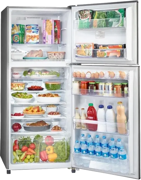 Toshiba Refrigerator, No Frost, 355 Liter, 2 Doors,Silver GR-EF40P-H-SL