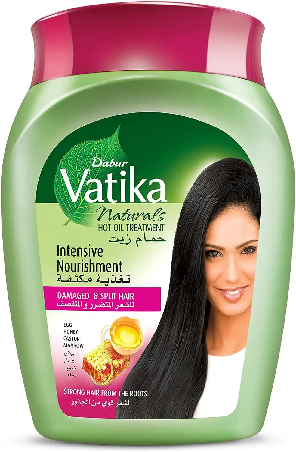 حمام زيت للتغذية المكثفة للشعر بالعسل وزيت الخروع ناتشورالز من دابر فاتيكا 1000 مل