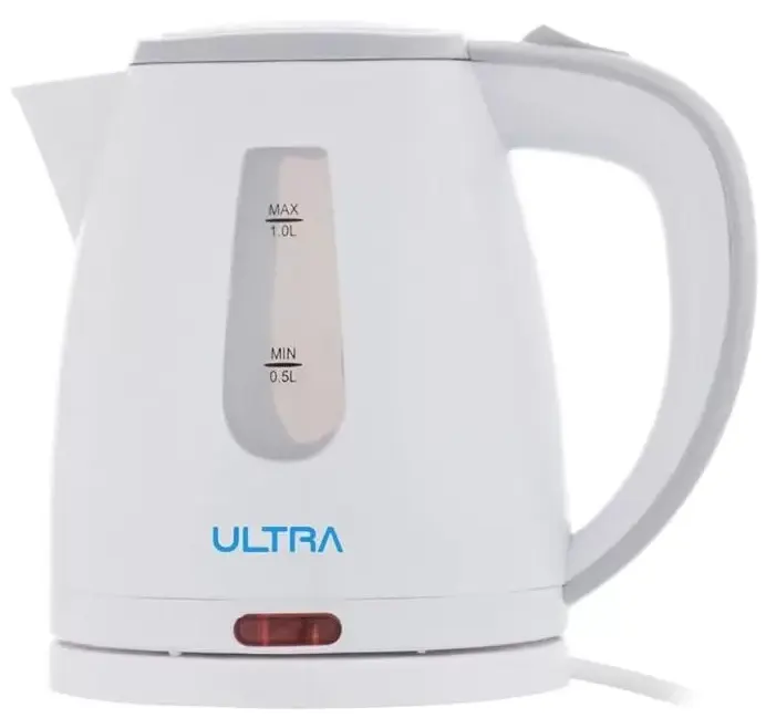 غلاية مياه كهربائية بلاستيك الترا،1 لتر، 1200 وات، أبيض،	UKP12WE1