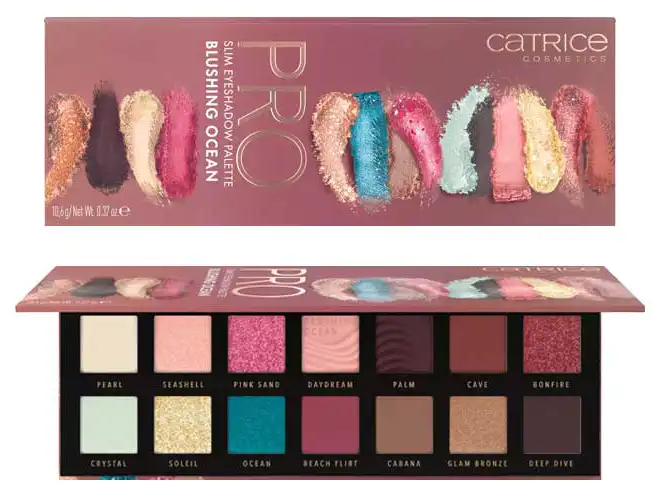 Catrice Pro Blushing Ocean Slim Eyeshadow Palete, 010, 7C