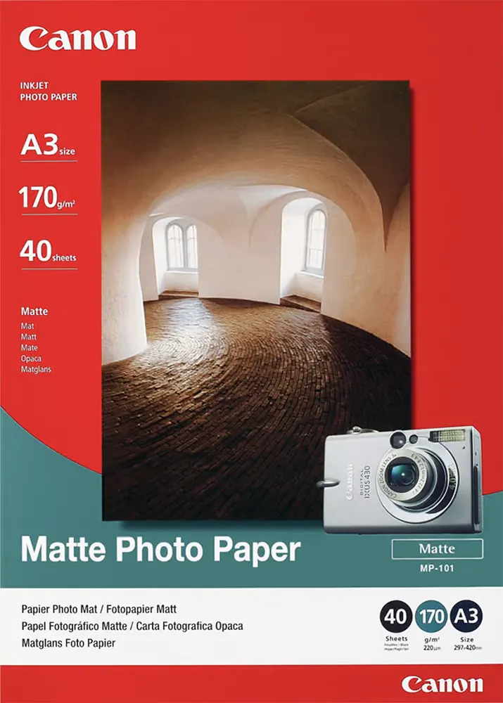 Canon Matte Photo Paper A4, 170 g-m², 50 sheet Matt, MP-101