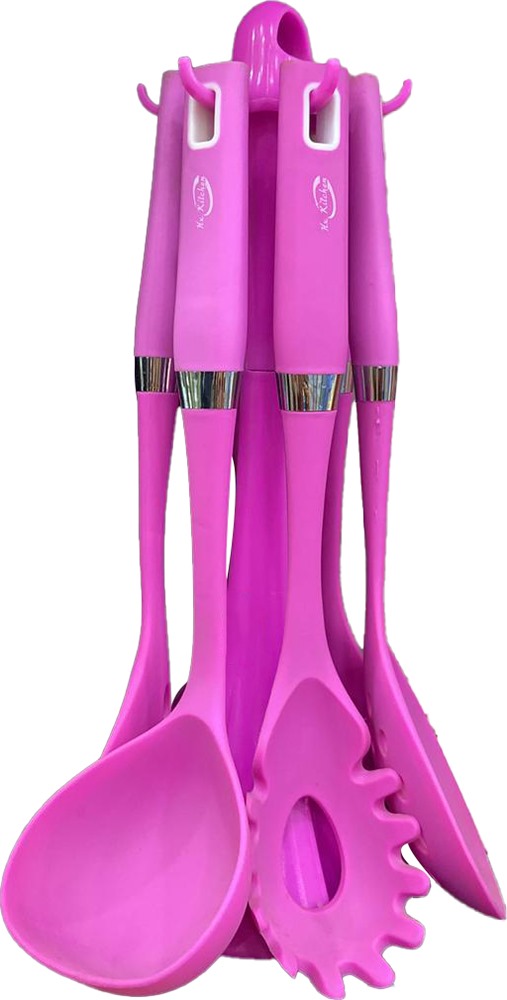 Magnet distribution set with silicone holder, 7 pieces, fuchsia