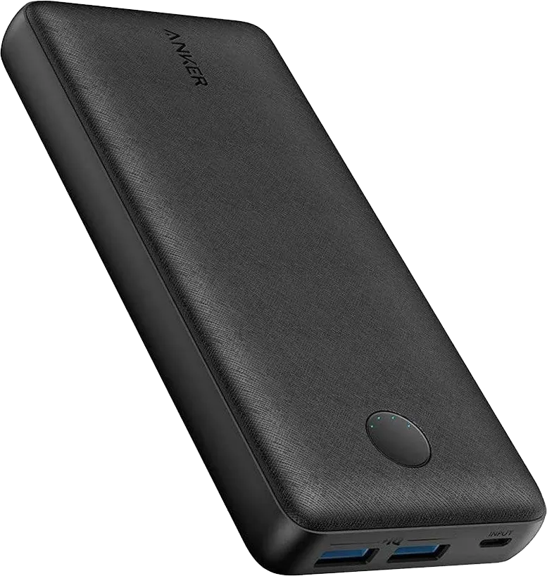 Anker PowerCore Select Portable Power Bank Charger, 20,000 mAh Battery, 18 Watt, 5 Volt, Black, A1363H11