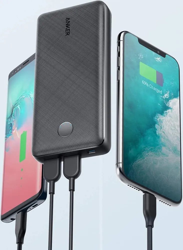 Anker PowerCore Select Portable Power Bank Charger, 20,000 mAh Battery, 18 Watt, 5 Volt, Black, A1363H11