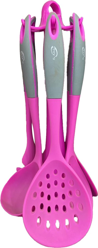 Dolphin dispenser set with silicone holder, 7 pieces, fuchsia