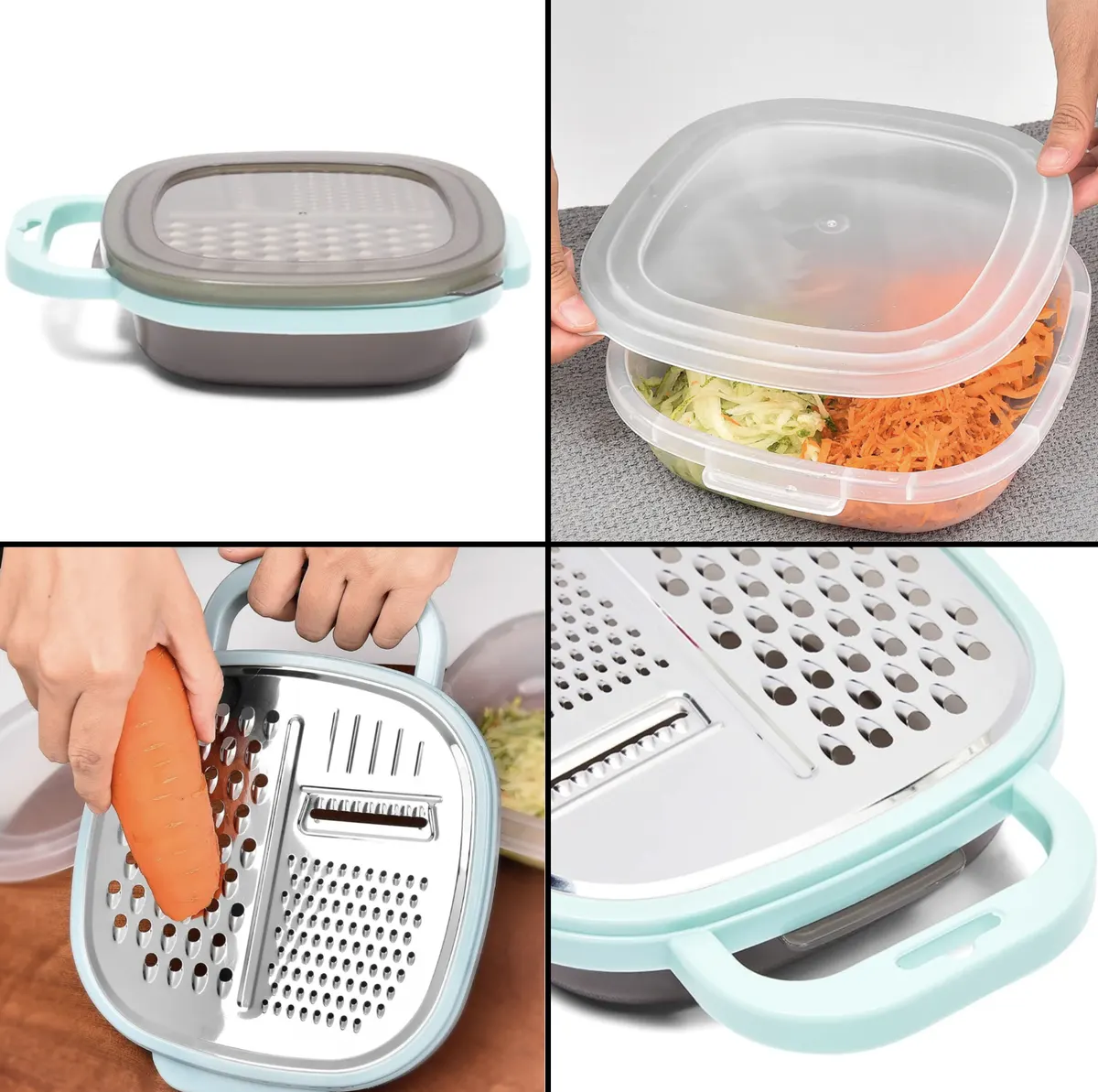 Danny Small box grater , turquoise