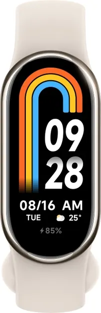 ساعة يد شاومي سمارت باند 8  ، شاشة تعمل باللمس 1.62 بوصة ، مقاومة للماء ، بطارية تدوم حتي 16 يوم ،جولد،M2239B1