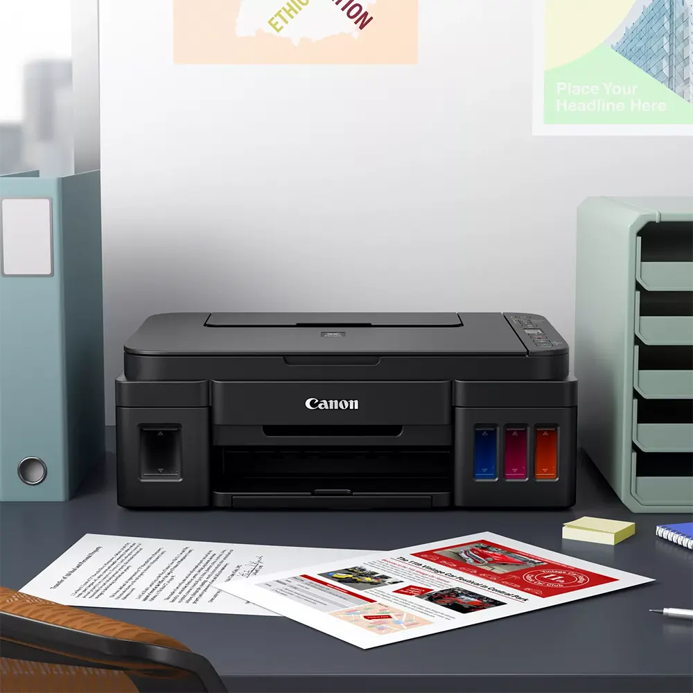 Inkjet Printer Canon PIXMA, Colorful Printing, WIFI, G3410, Black