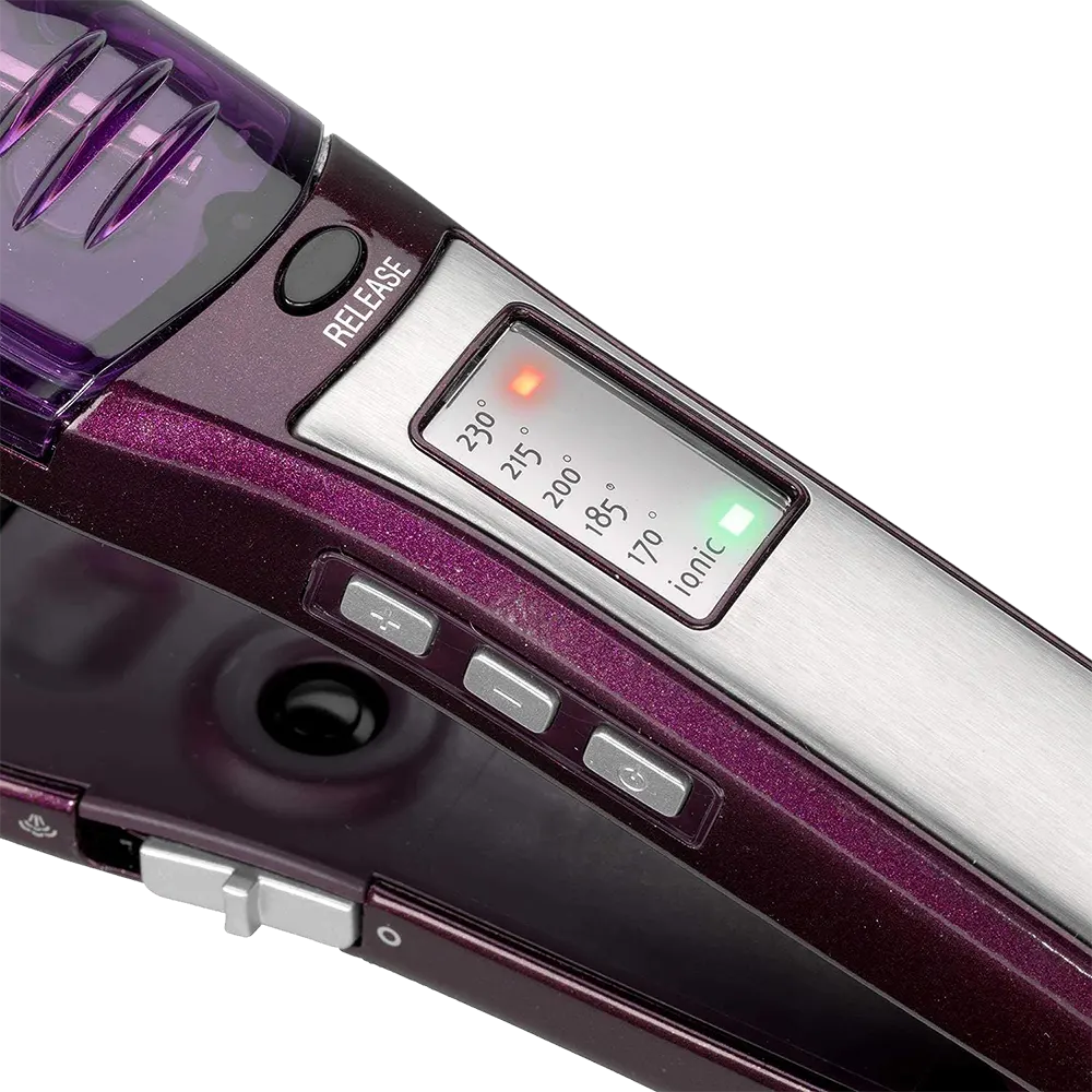 Babyliss Steam Hair Straightener, 230°, Ion Technology, Purple, ST396ALE