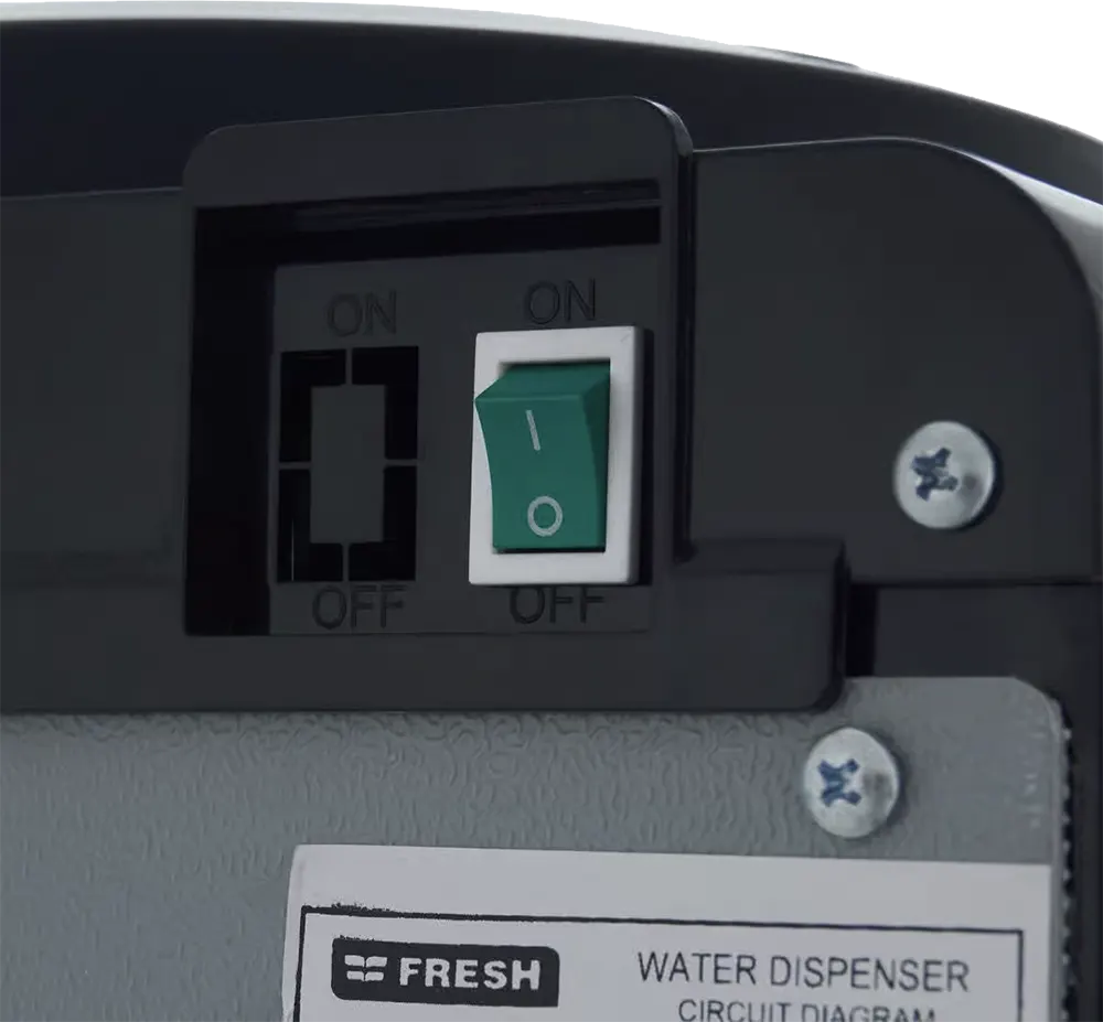 Fresh Al Shabah Water Dispenser, 2 Taps (Lukewarm- Cold), Top Loading, Black, FW-17VFBN