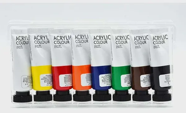 Art Rangers Acrylic Colors, 8 Colours, 22ml Tube, Multicolour, FEA0822T-R