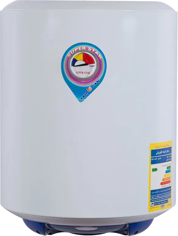 سخان مياه كهرباء نوفا سوبر ستار، 40 لتر، مؤشر، أبيض، EHV 1240