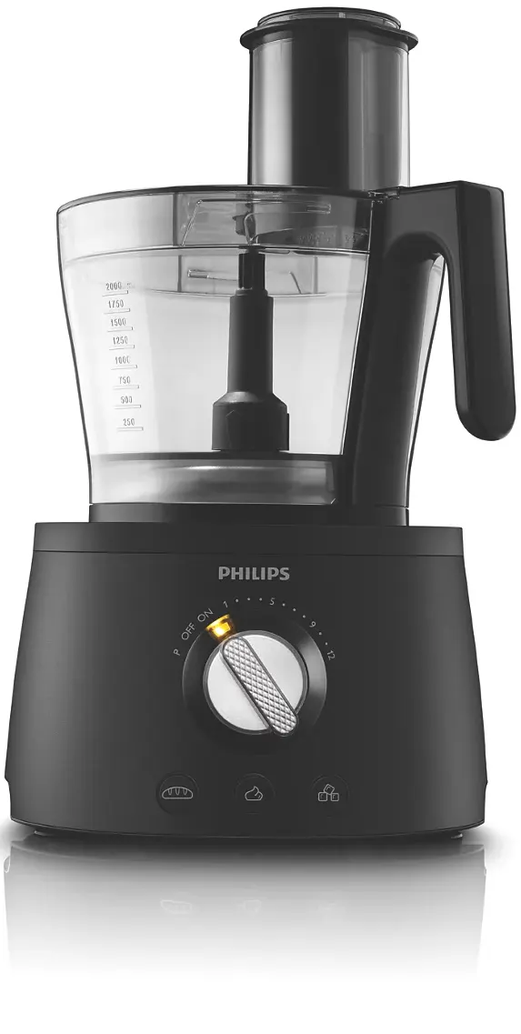 Philips Electric Food Processor, 1300 Watt, 30 Functions, Black, HR7776-90, (Raya Warranty)